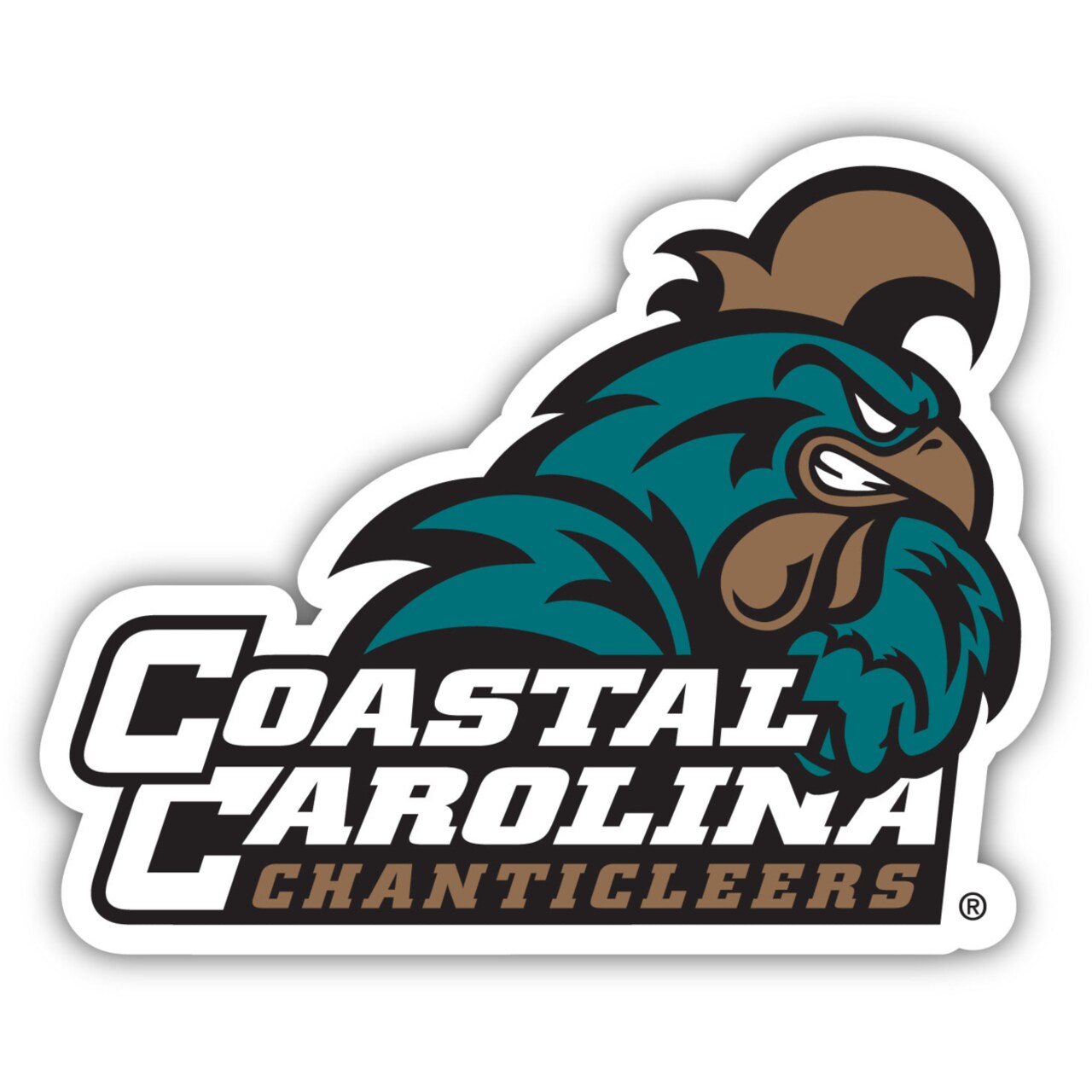 Coastal Carolina University 4-Inch Elegant School Logo Ncaa Vinyl Decal Sticker For Fans Students And Alumni